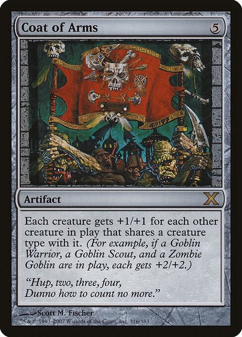 Magic the Gathering 10th Edition Rare Coat of Arms #316