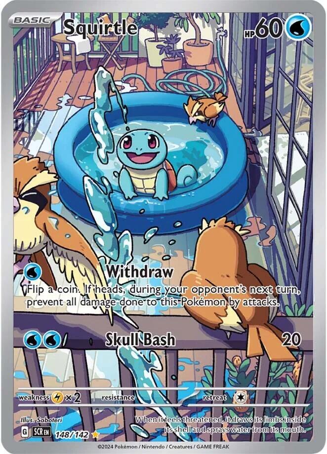 pokemon cards stellar crown Pokémon: Squirtle - 148/142