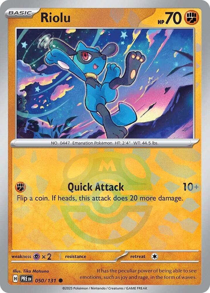 masterball cards pokemon Pokémon: Riolu 050/131 (Master Ball Pattern)