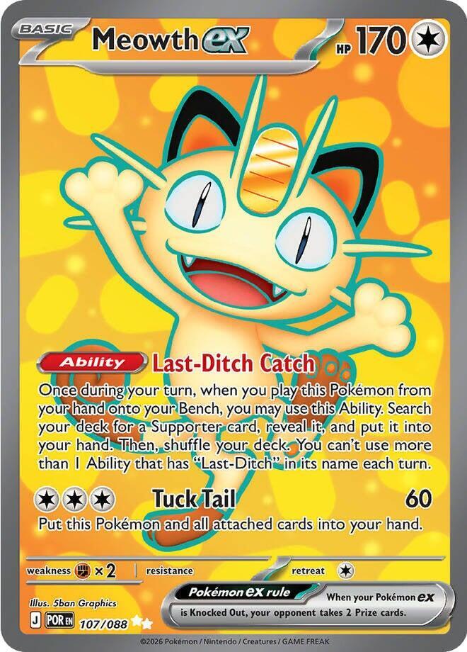 Pokémon: Meowth ex 107/088