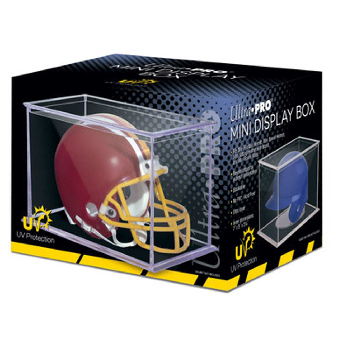 acrylic football helmet case Ultra Pro UV Protected Mini Helmet Display Box