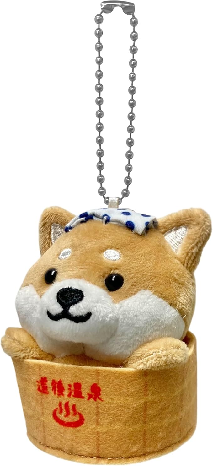 Shiba Inu Costume Tabisuru Mameshiba Dog Plush Keychain