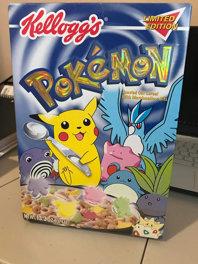 Kellogg's Pokemon Cereal Box [Limited Edition] Unsealed