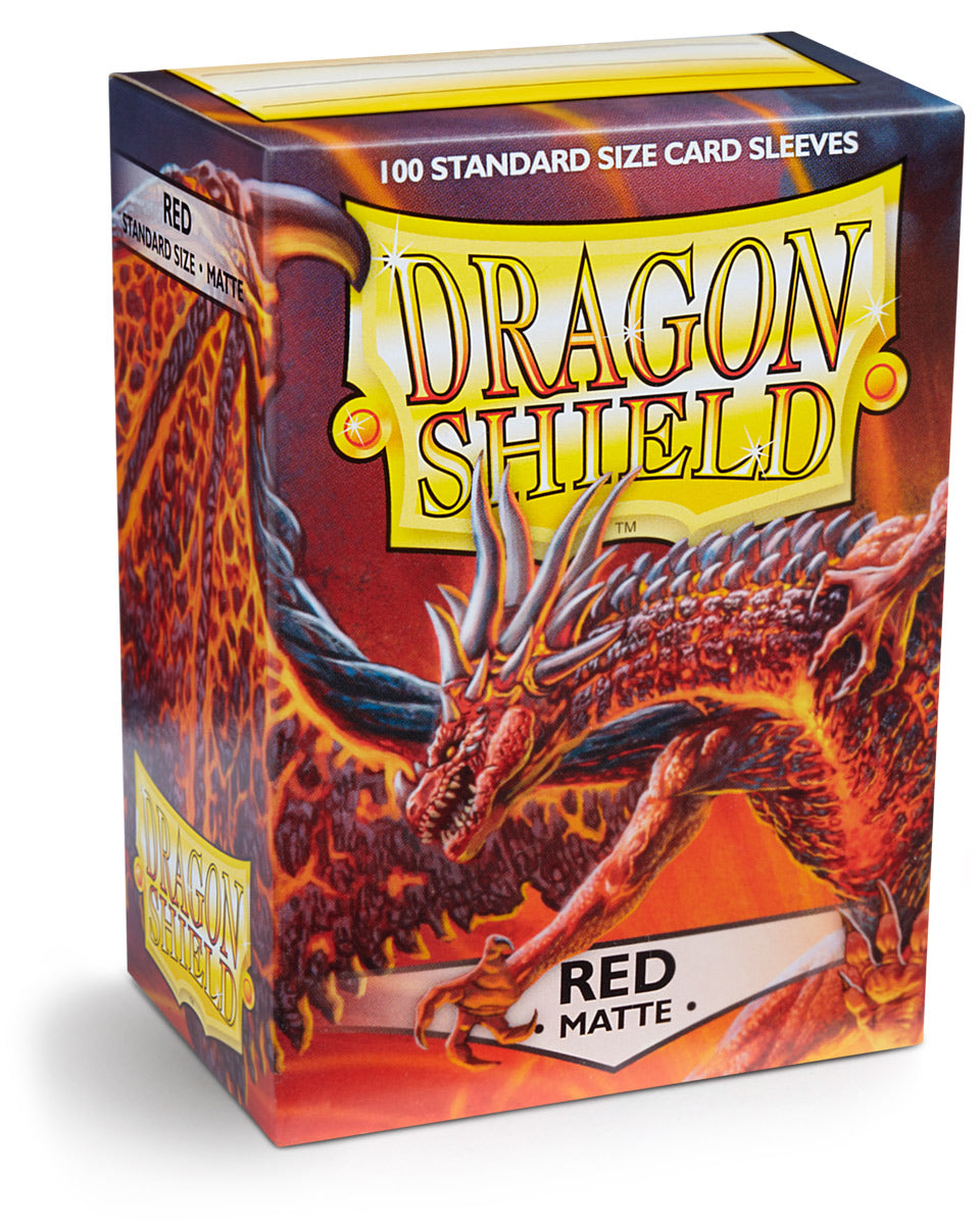 Dragon Shield: Matte Red (100) Protective Sleeves