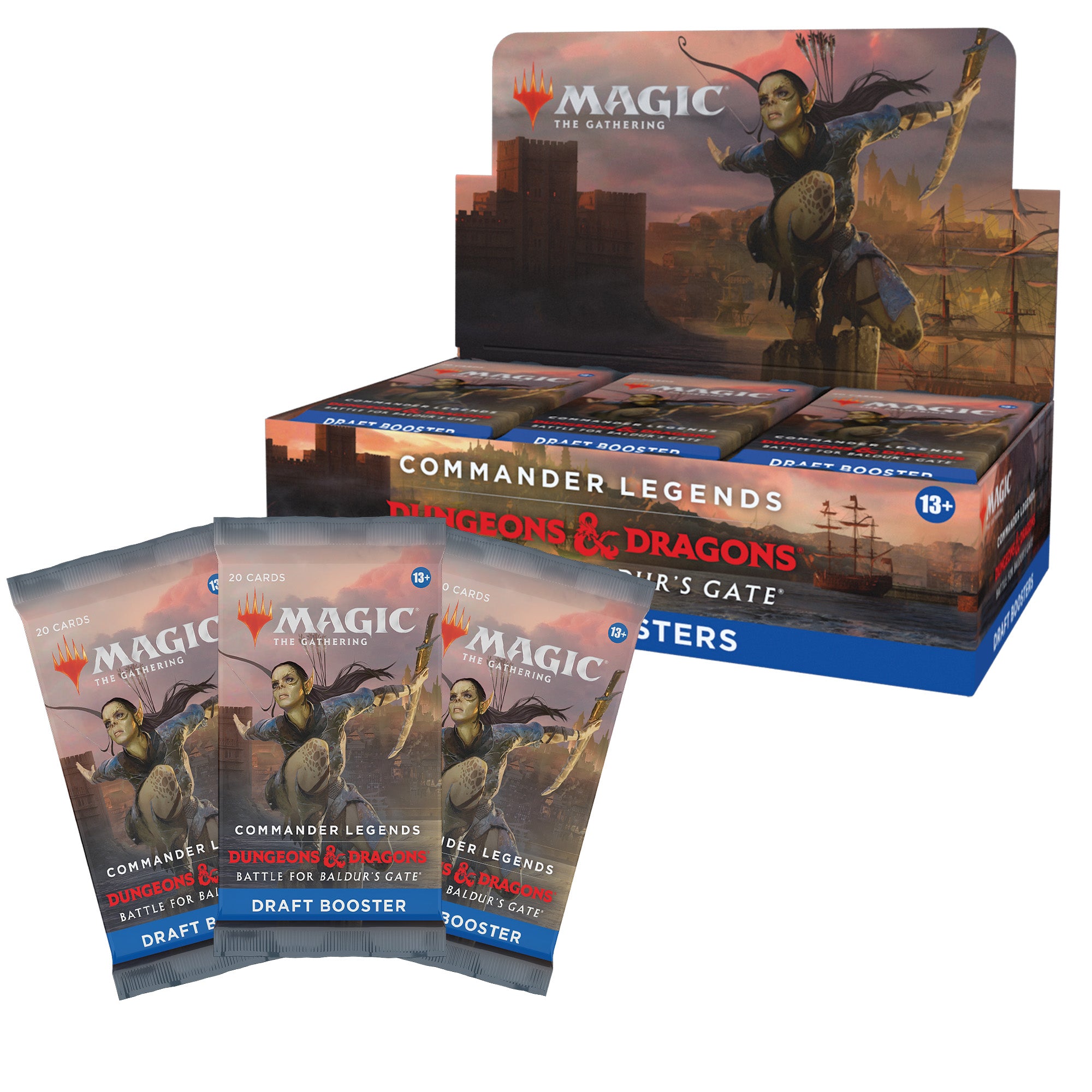 Magic the Gathering Commander Legends Battle for Baldur's Gate - Draft Booster Box with Buy-a-Box Promo