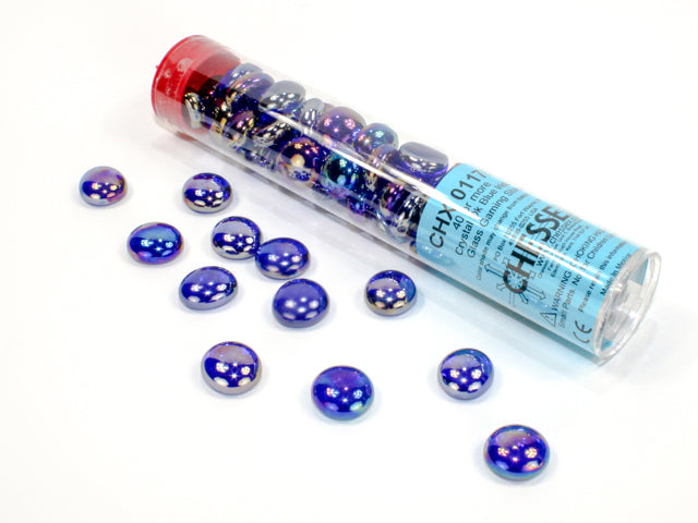 Chessex Iridized Dark Blue Glass Stones - VGMX