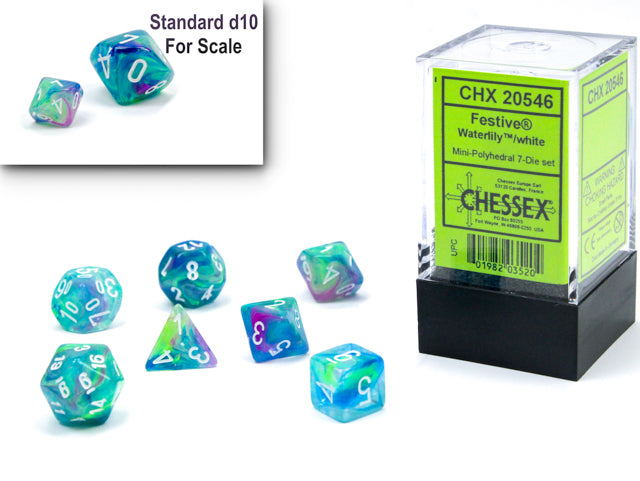 Chessex Vortex Mini-Hedral Waterlily 7-Die Set - VGMX