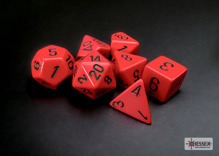 Chessex: 7-Die Set Red/Black - VGMX