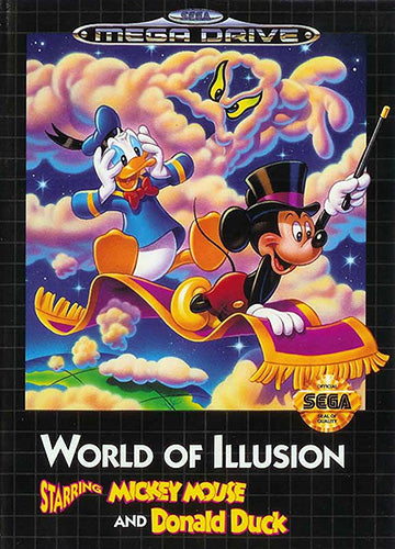 World of Illusion Starring Mickey Mouse & Donald Duck (Sega Genesis) No Manual