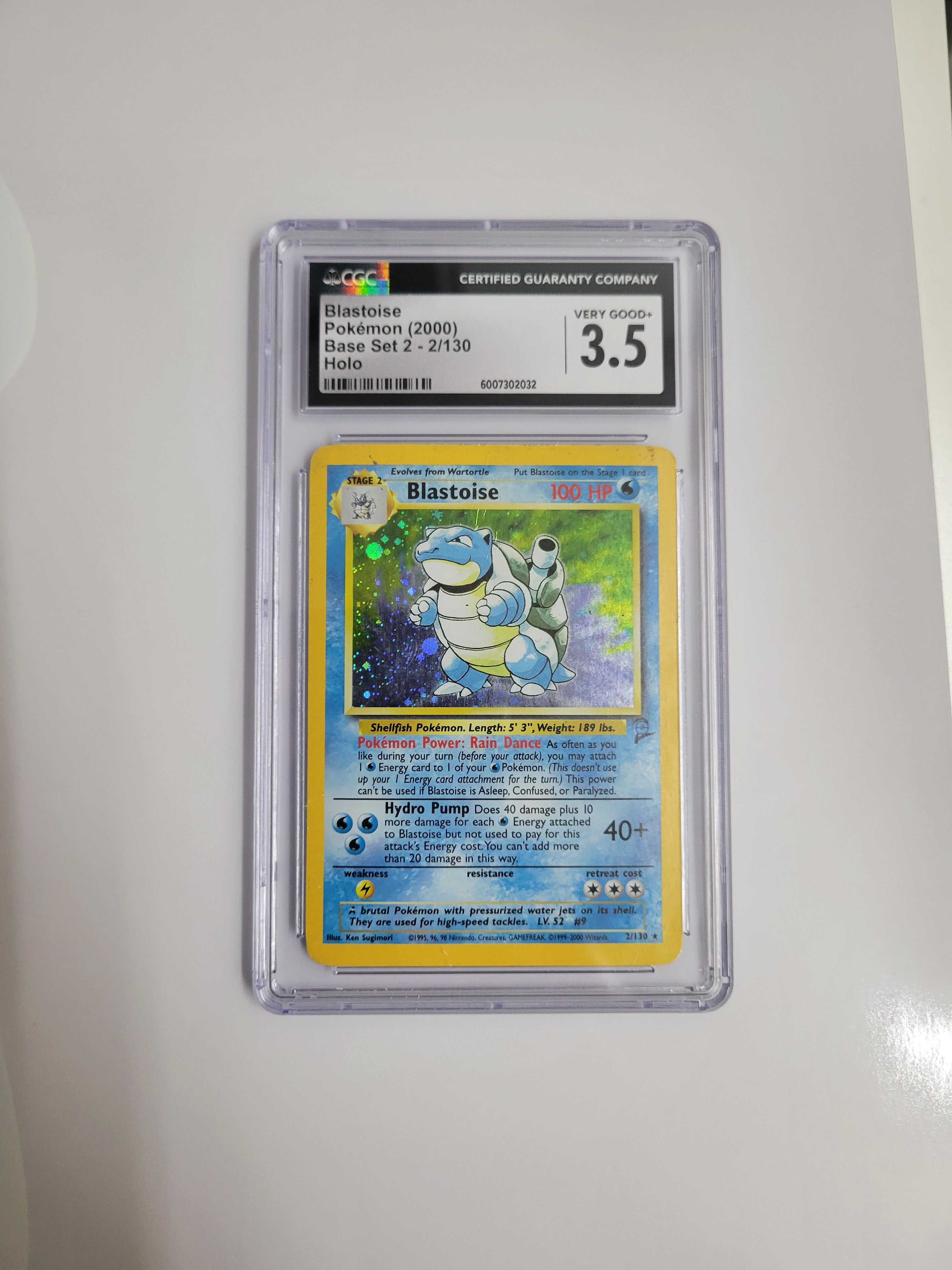 CGC 3.5 Blastoise 2/130 - Base Set 2