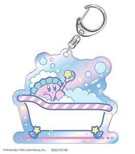 Kirby`s Dream Land Sweet Dreams Aurora Acrylic Key Ring D Bath Time