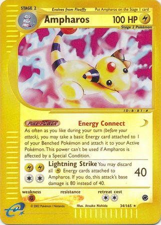 Ampharos (34) (Reverse Holo) - Expedition