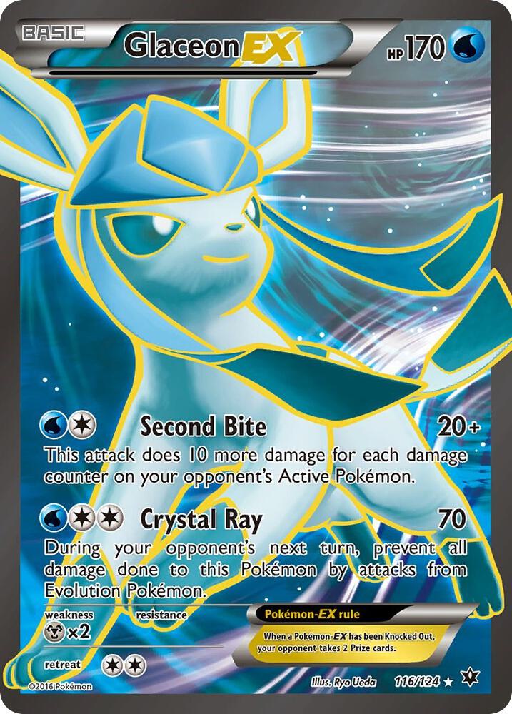 Pokemon: Glaceon EX 116/124 - Fates Collide - VGMX