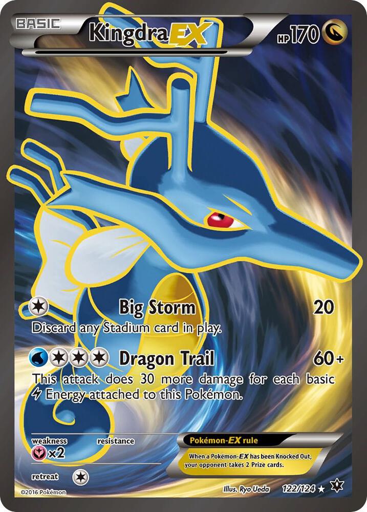 Kingdra EX (Full Art) - 122/124 - XY - Fates Collide - VGMX