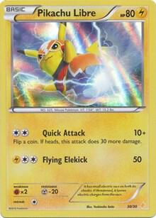 Pokémon: Pikachu Libre (30 - Holo) - XY Trainer Kit: Pikachu Libre & Suicune