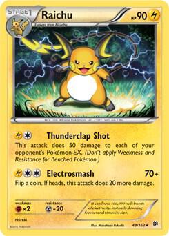 Pokémon: Raichu - 49/162 (XY BREAKthrough) (Cracked Ice Holo) - Deck Exclusives - VGMX