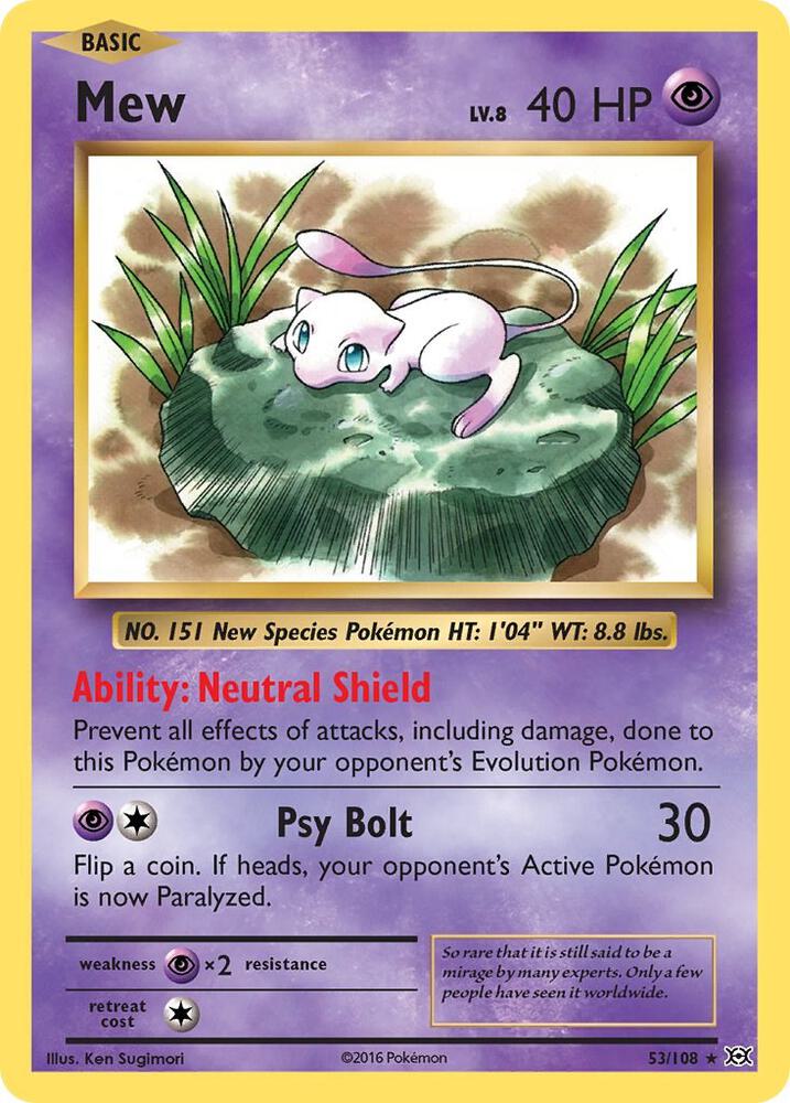 Mew - 53/108 - XY - Evolutions