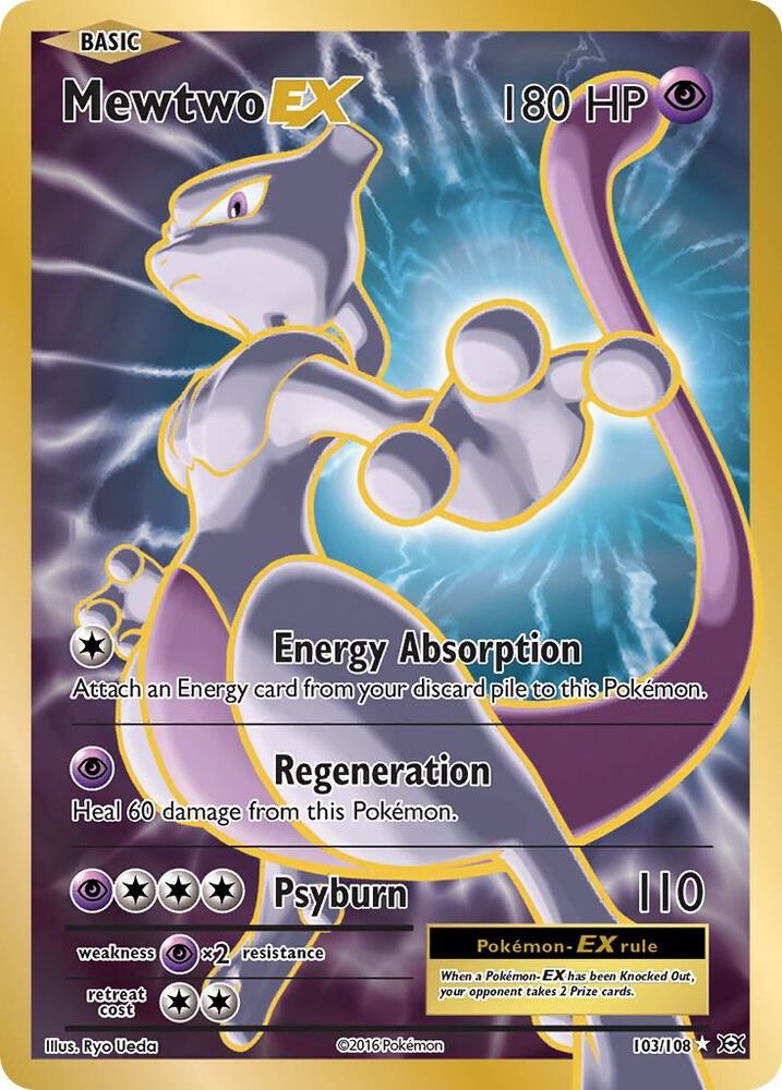 Pokémon: Mewtwo EX (Full Art) - XY - Evolutions - VGMX