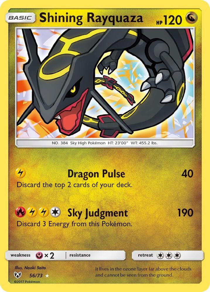 Shining Rayquaza - Shining Legends