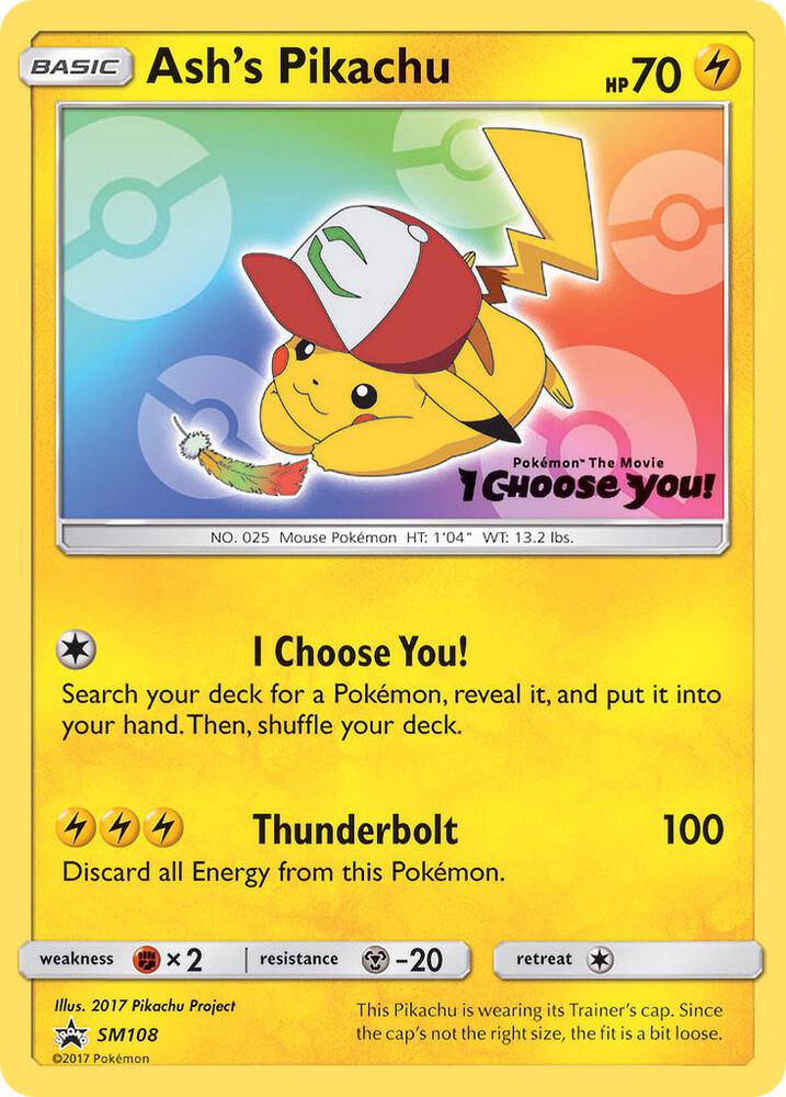 Pokémon: Ash's Pikachu - SM108 - SM Promos - VGMX
