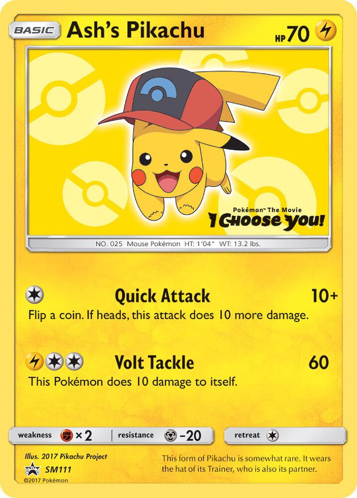 Pokemon: Ash's Pikachu SM111 - Sun & Moon Promos - VGMX
