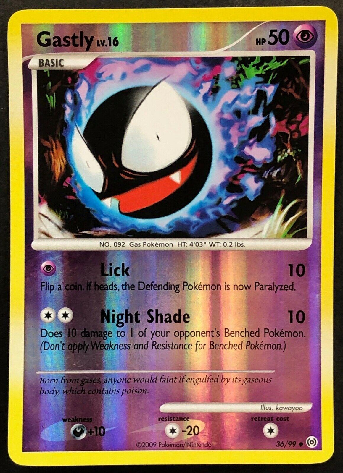 Pokémon: Gastly (Reverse Holo) - 36/99 - Arceus - VGMX