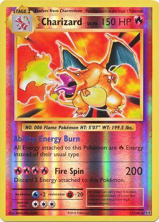Pokémon: Charizard 11/108 (Reverse Holo) - Evolutions - VGMX