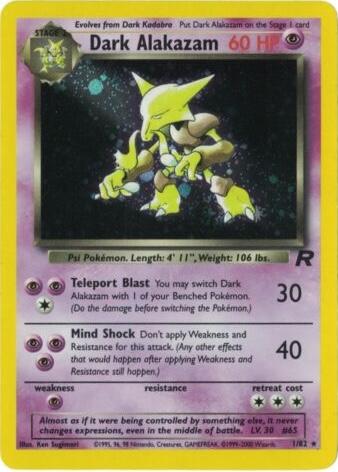 Pokemon: Dark Alakazam 1/82 - Unlimited Team Rocket - VGMX