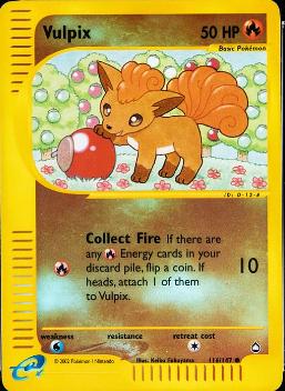 Pokémon: Vulpix (Reverse Holo) - 116/147 - Aquapolis - VGMX