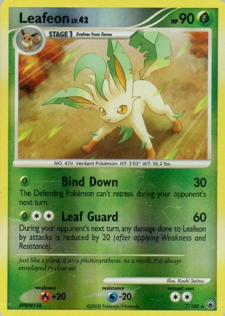 Pokémon: Leafeon (Reverse Holo) - 7/100 - Majestic Dawn - VGMX