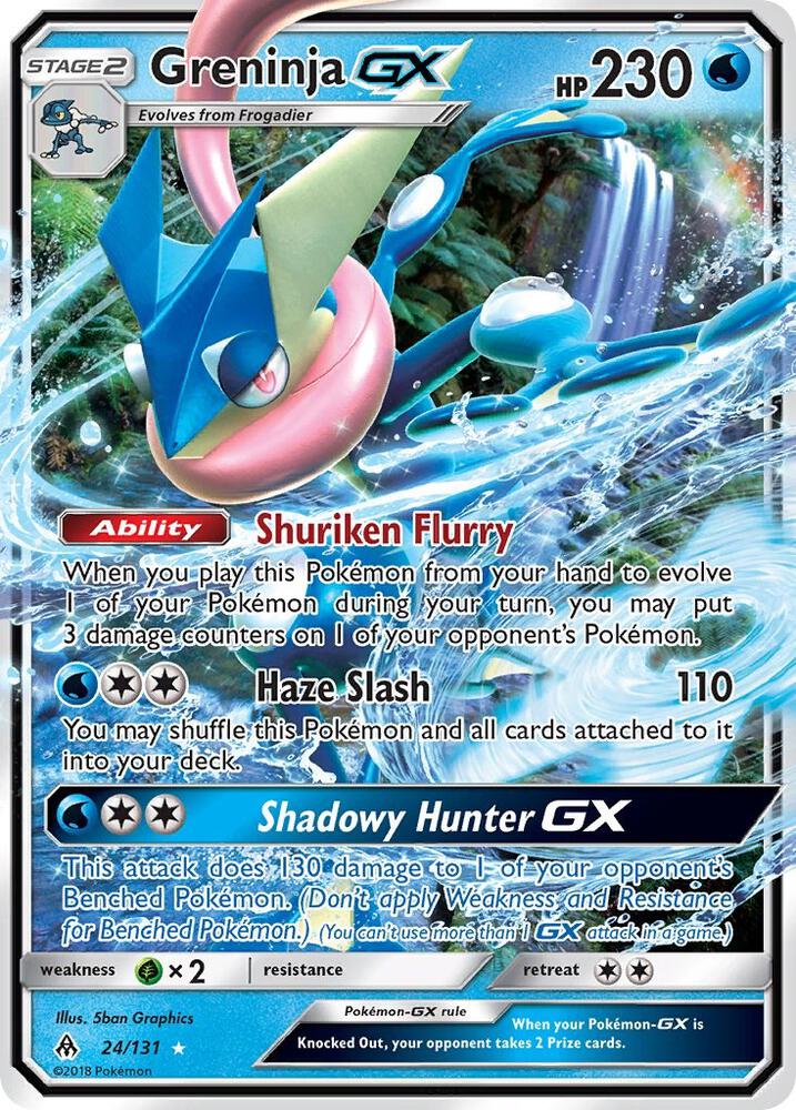 Pokémon: Greninja GX - 24/131 - Forbidden Light - VGMX