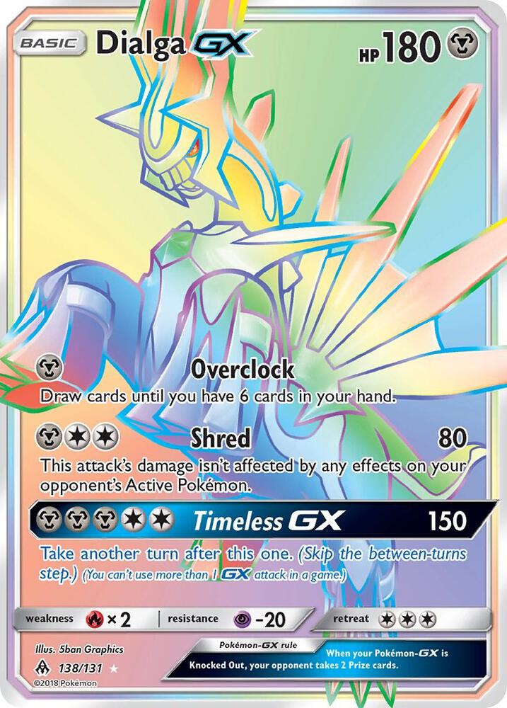 Pokemon: Dialga GX (Secret) - 138/131 - Forbidden Light - VGMX