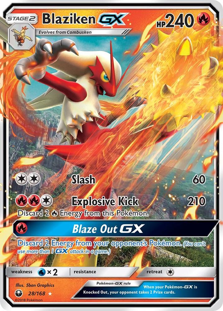 Pokémon: Blaziken GX - 28/168 - Celestial Storm - VGMX