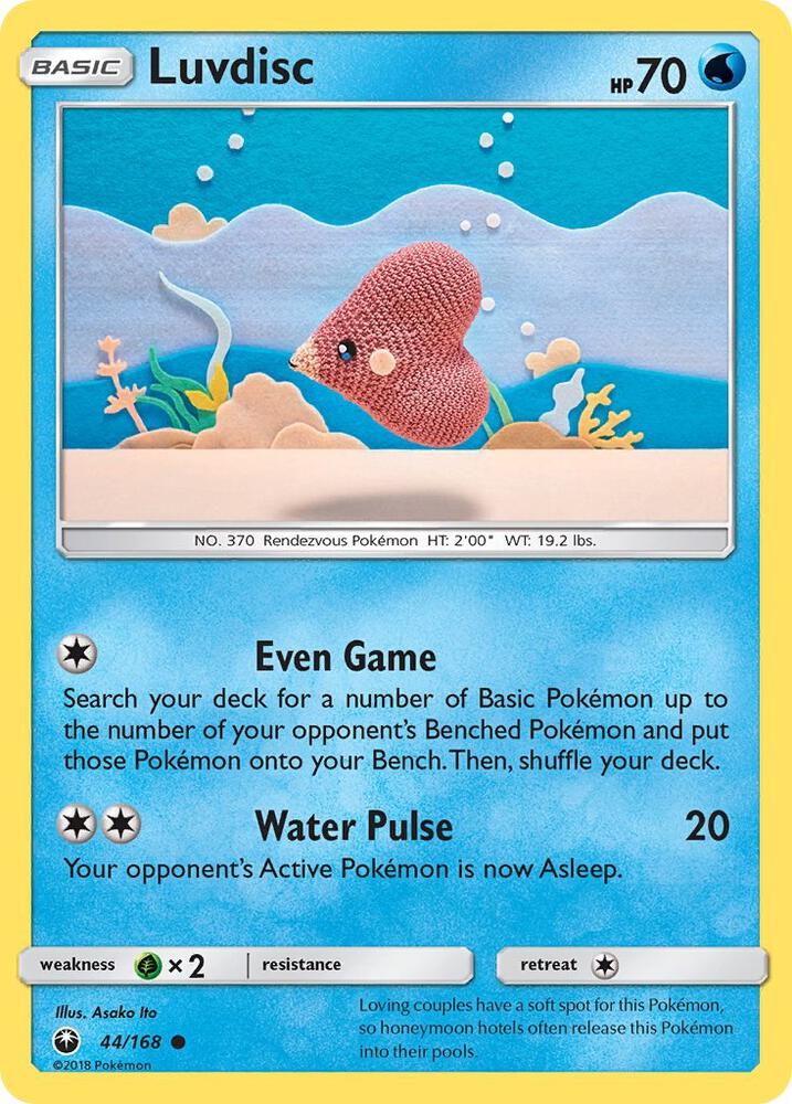Pokémon: Luvdisc (Rev. Holo) - 44/168 - Celestial Storm