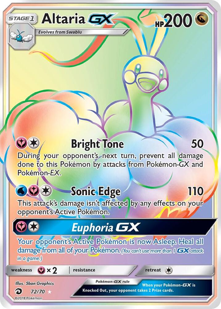 Pokemon: Altaria GX 72/70 - Dragon Majesty - VGMX
