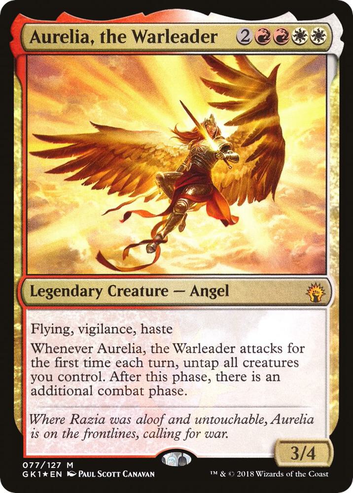 Magic: The Gathering: Aurelia, the Warleader - Guilds of Ravnica: Guild Kits - VGMX