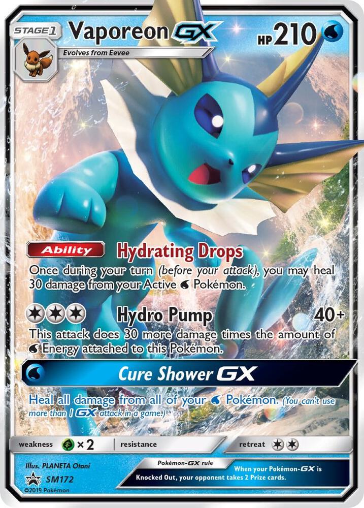 Pokémon: Vaporeon GX - SM172 - SM Promos
