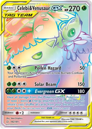 Celebi & Venusaur GX (Secret) - SM - Team Up (SM9)