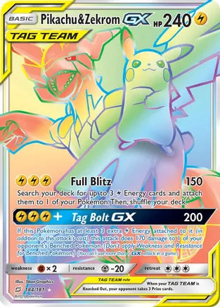 Pikachu & Zekrom GX (Secret) - SM - Team Up (SM9)