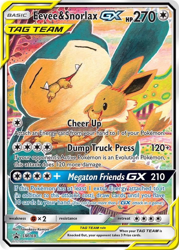 Eevee & Snorlax GX - SM169 - SM Promos