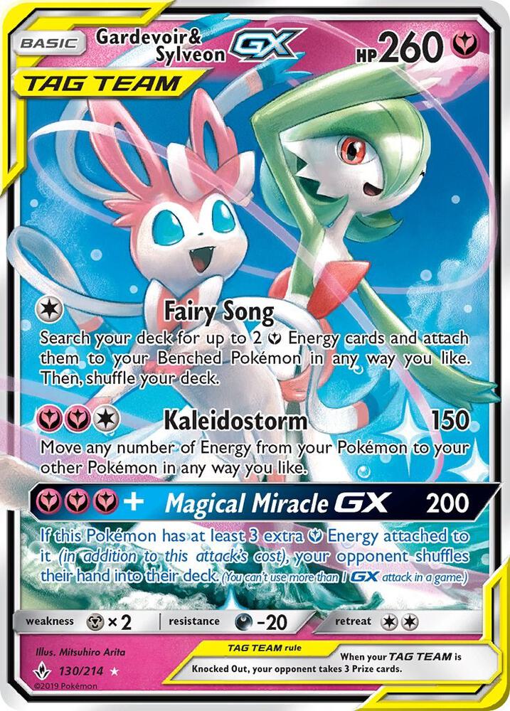 Gardevoir & Sylveon GX - 130/214 - SM - Unbroken Bonds