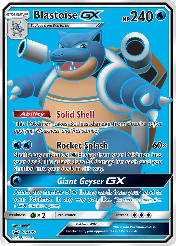 Pokémon: Blastoise GX - SM189 - SM Promos - VGMX