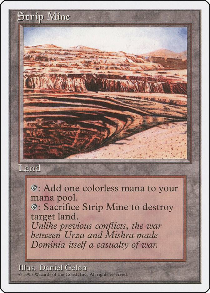 Magic: The Gathering: Strip Mine - Fourth Edition - VGMX