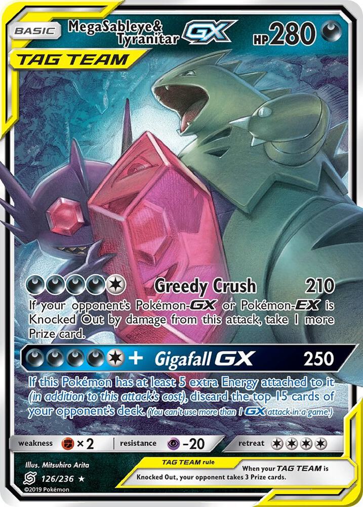 Pokémon: Mega Sableye & Tyranitar GX - 126/236 - Unified Minds - VGMX
