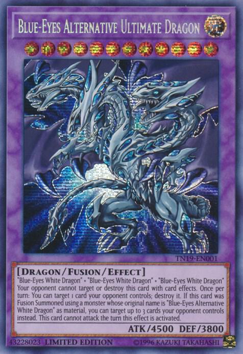Blue-Eyes Alternative Ultimate Dragon - 2019 Gold Sarcophagus Tin - VGMX