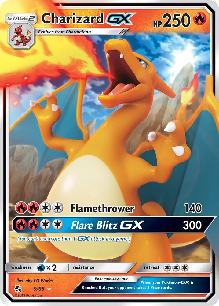 Pokemon: Charizard GX 9/68 - Hidden Fates - VGMX