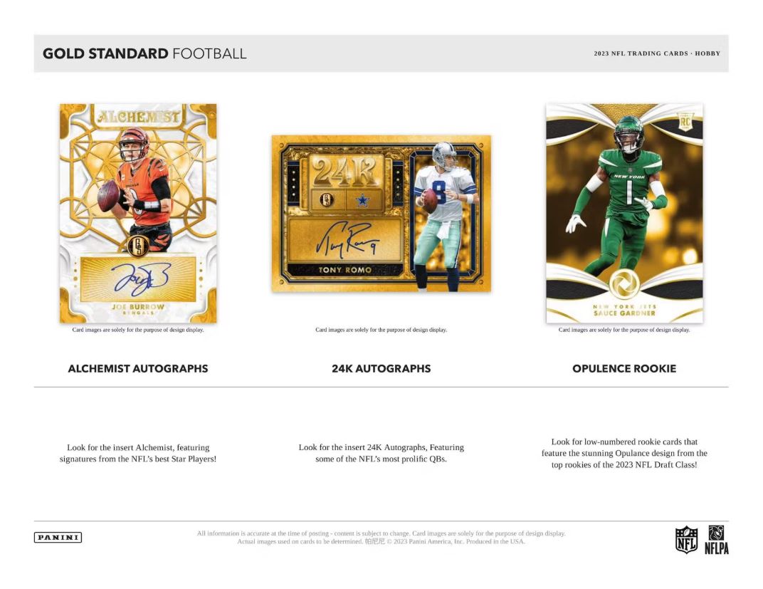 2023 Panini Gold Standard Football Hobby Box - VGMX