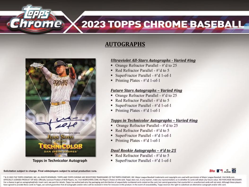 2023 Topps Chrome Baseball Value Box - VGMX