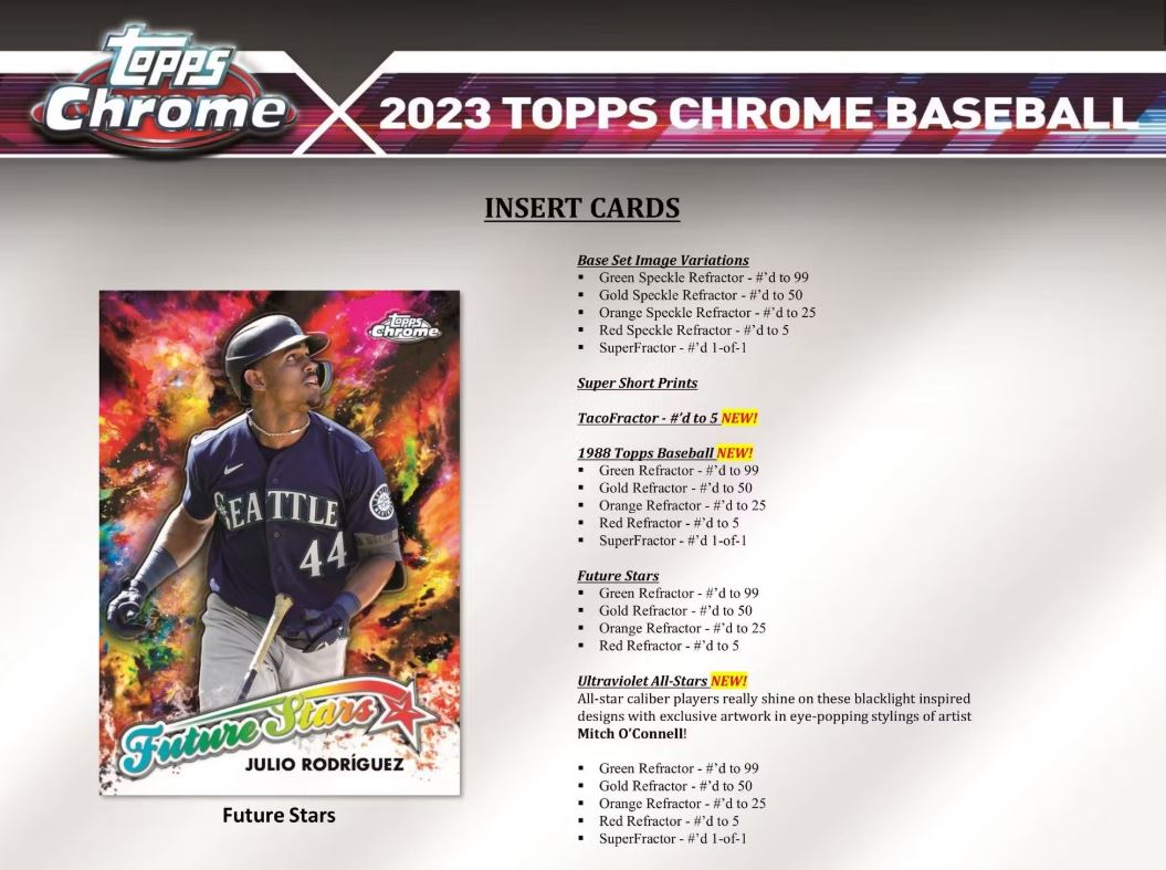 2023 Topps Chrome Baseball Value Box - VGMX