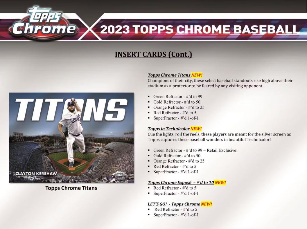 2023 Topps Chrome Baseball Value Box - VGMX